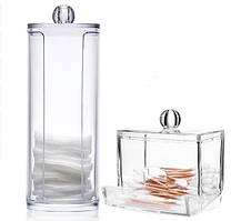 Набір контейнерів для вушних паличок і ватяних дисків