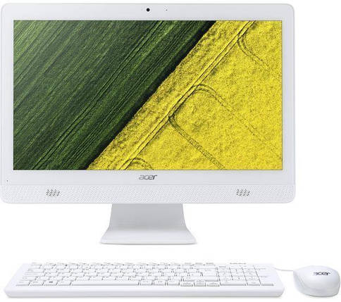 Персональний комп'ютер-моноблок Acer Aspire C20-720 19.5HD+/Intel Cel J3060/8/1000/ODD/int/DOS/White, фото 2