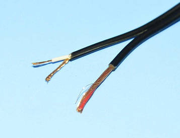 Кабель AV 2 жили в екрані 1,8х3.6мм JY-1088x2C чорний 7-1054