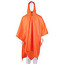 Дощовик пончо плащ-палатка накидка від дощу Auto матеріал 210T розмір 220 х 145 см, фото 10