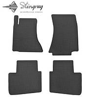 Резиновые коврики Опель Омега Б Opel Omega B 1994- Stingray комплект 4 шт черный