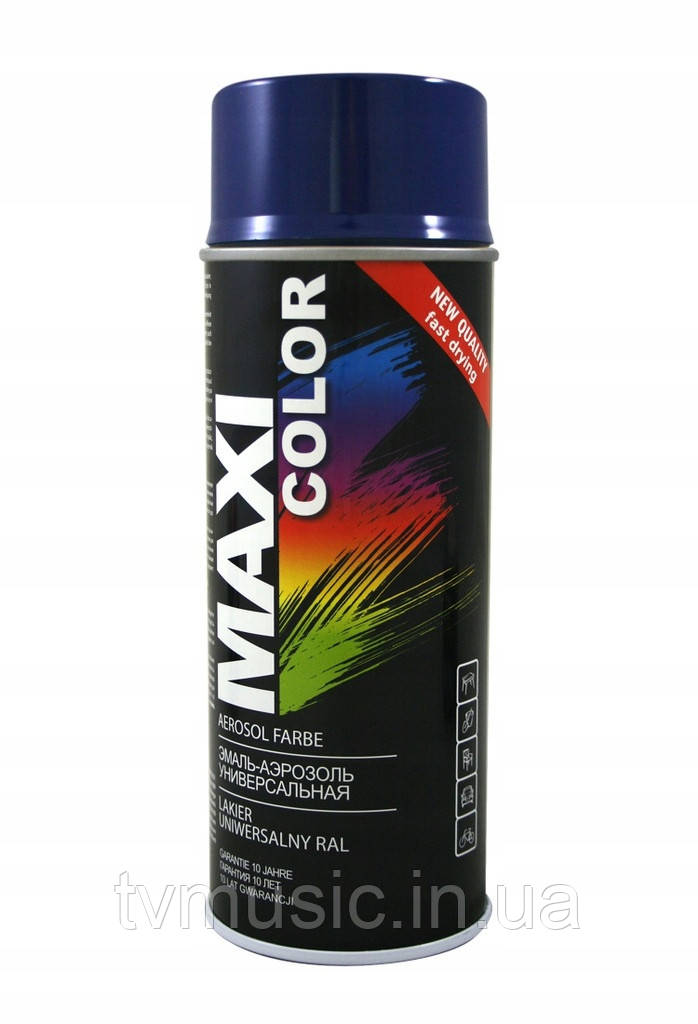 Аерозольна фарба Maxi Color RAL 5022 Темно-синій 400 мл