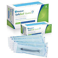 Стерилизационные пакеты Medicom SafeSeal Quattro, 89 x 133 мм, 200 шт.