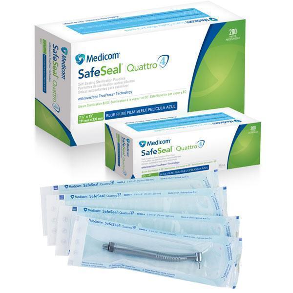 Стерилізаційні пакети Medicom SafeSeal Quattro, 254 x 356 мм, 200 шт.