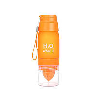 Пляшка соковичавниця H2O NEW жовтогаряча 650 мл (WB-4897)