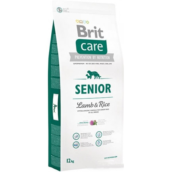 Сухий корм Brit Care Senior для собак, що старіють, з ягням та рисом 3КГ