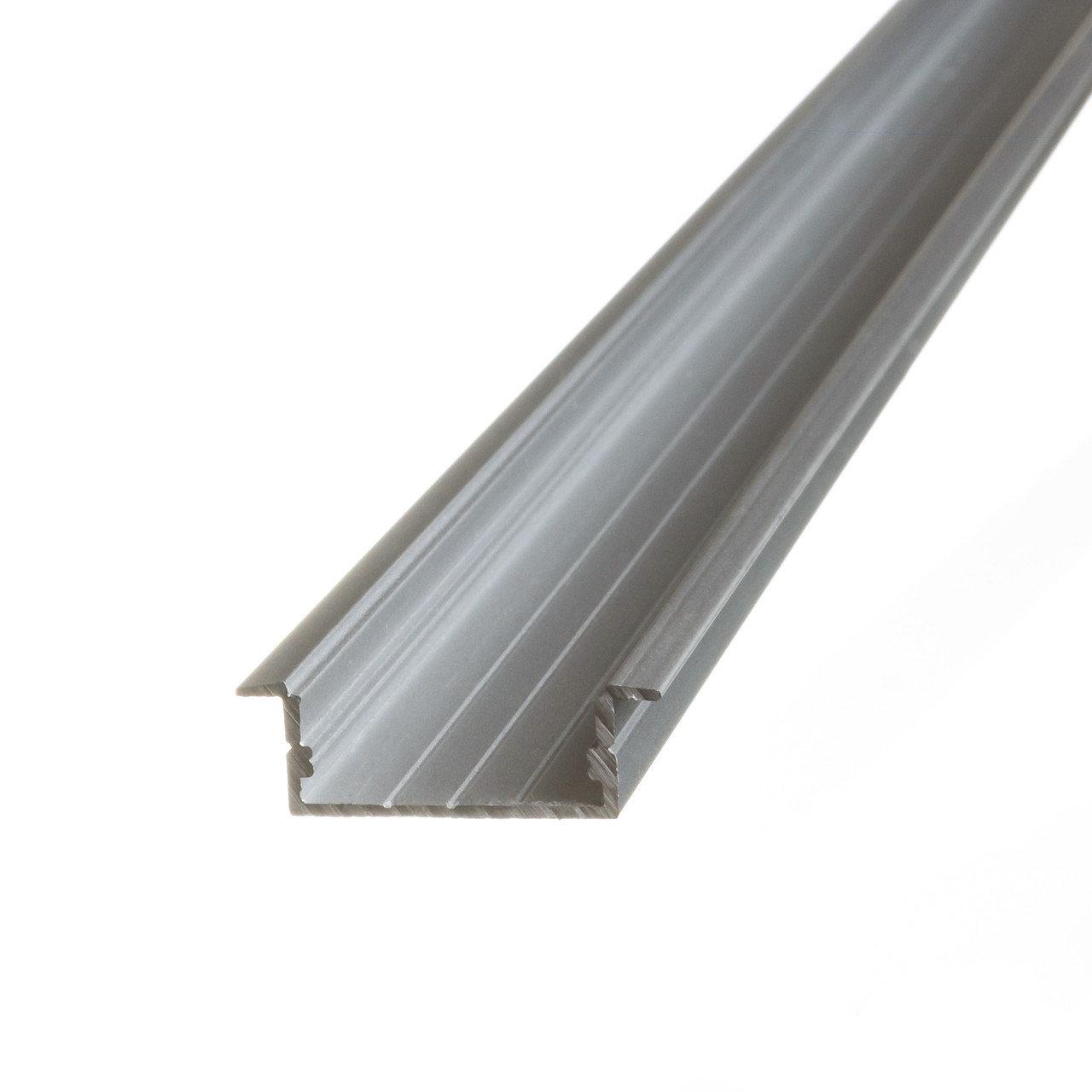 Алюминиевый профиль врезной широкий SL26 для LED ленты с матовым рассеивателем (за 1м) Код.59608 - фото 1 - id-p1009268414
