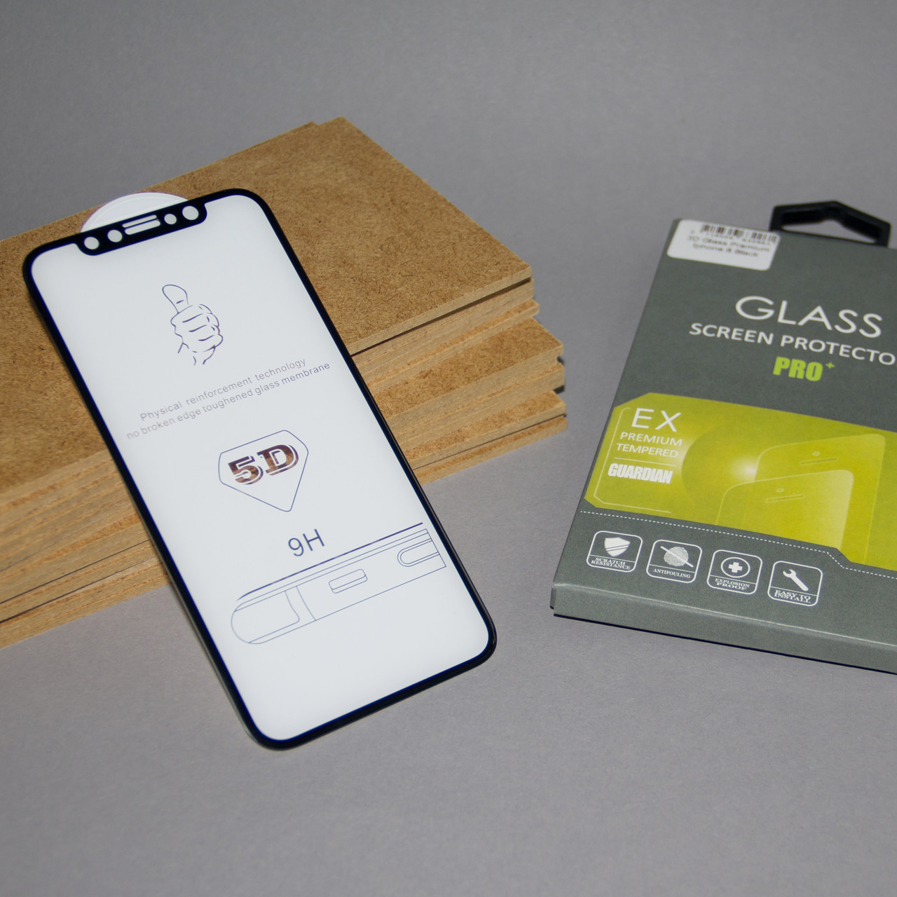 Захисне скло 5D для iPhone X / Xs / 11 Pro Black - фото 1 - id-p1009309504