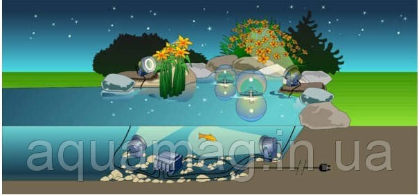 OASE Lunaqua 10 Halogen підсвічування, світильник для ставка, фонтана, водоспаду, водойми, каскаду, озера, фото 3