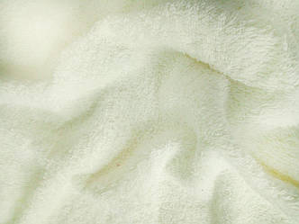 Махрова тканина двостороння преміум, молочного кольору (410 г/м2), 100% бавовна