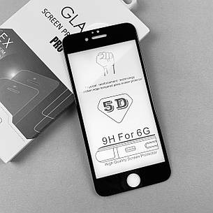 Захисне скло 5D для iPhone 6 / 6s Black, фото 1