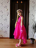Дитяча сукня видовжене ззаду на зростання 120-128, фото 6