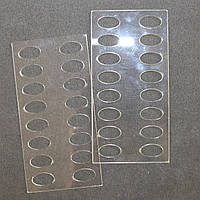  Органайзер акриловий для муліне прозорий, 16 місць. Розмір загальний 90*45 мм, товщина — 0,4 мм