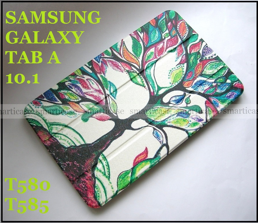 Кольоровий чохол із деревом для Samsung Galaxy Tab A 10.1 (A6) SM-T580 SM-T585 2016