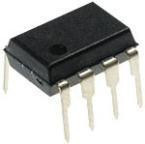 КР544УД2Б (LF357N) широкосмуговий швидкодіючий операційний підсилювач з польовими транзисторами на вході.
