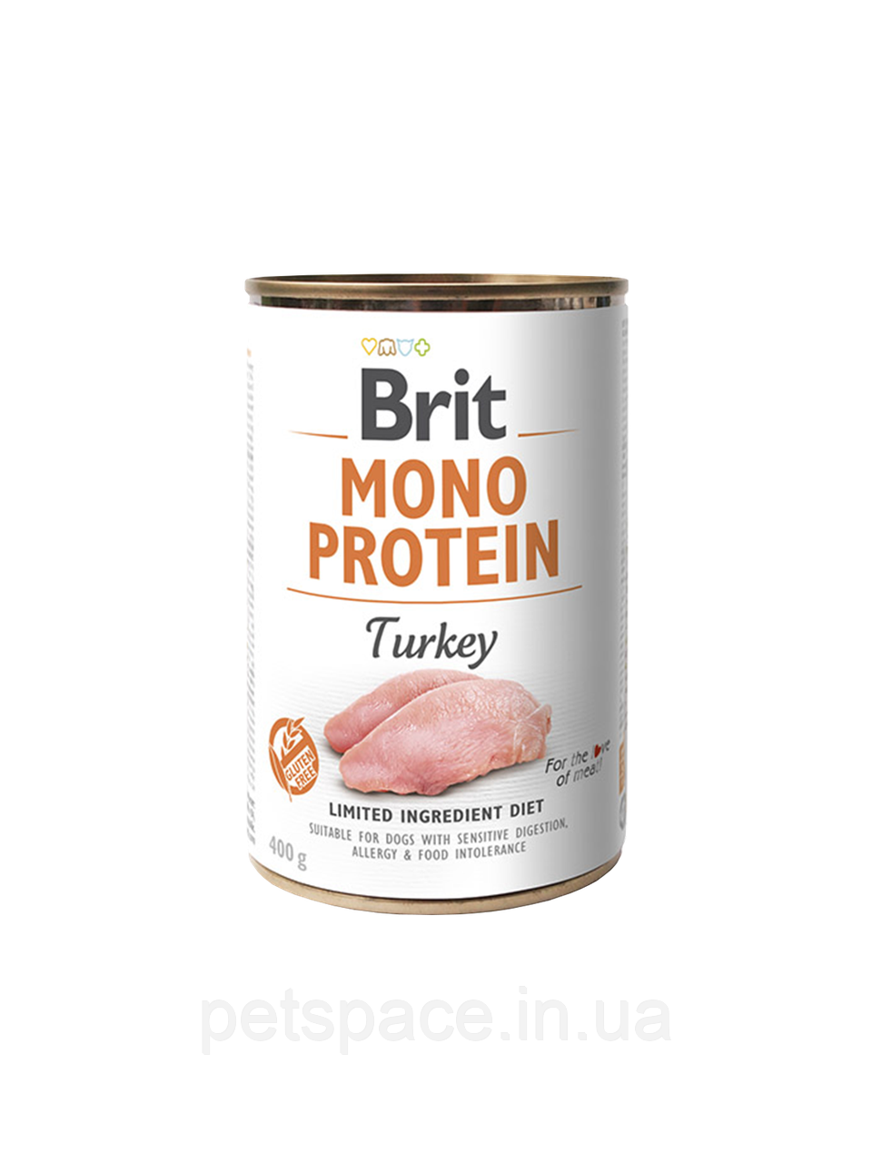 Консерва для собак Brit Mono Protein Dog (Бріт Монопротеін з індичкою) 400г.