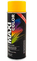 Аэрозольная краска Maxi Color RAL 1023 Транспортно-желтый 400 мл