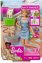 Лялька Барбі Купай і грай з цуценям, кошеням і кроликом Barbie Wash Pets FXH11, фото 9