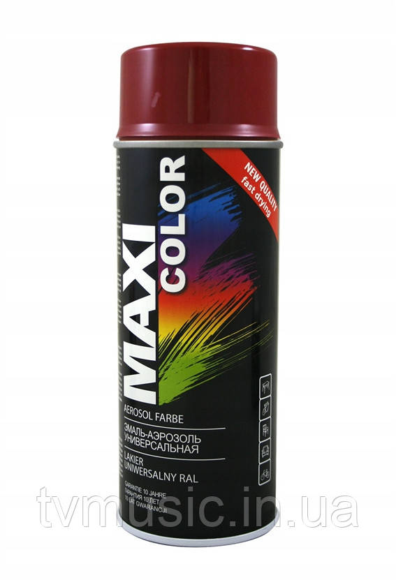 Аерозольна фарба Maxi Color RAL 3004 Фіолетово-червоний 400 мл