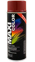 Аэрозольная краска Maxi Color RAL 3011 Коричнево-красный 400 мл