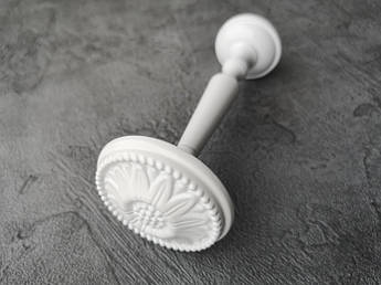 Підхват для штор Quadrum Флор 130х55 мм Білий