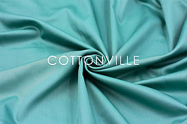 Сатин 220 см Бірюзовий/Тіфані 100% бавовна преміум (залишок 1.85 мп)