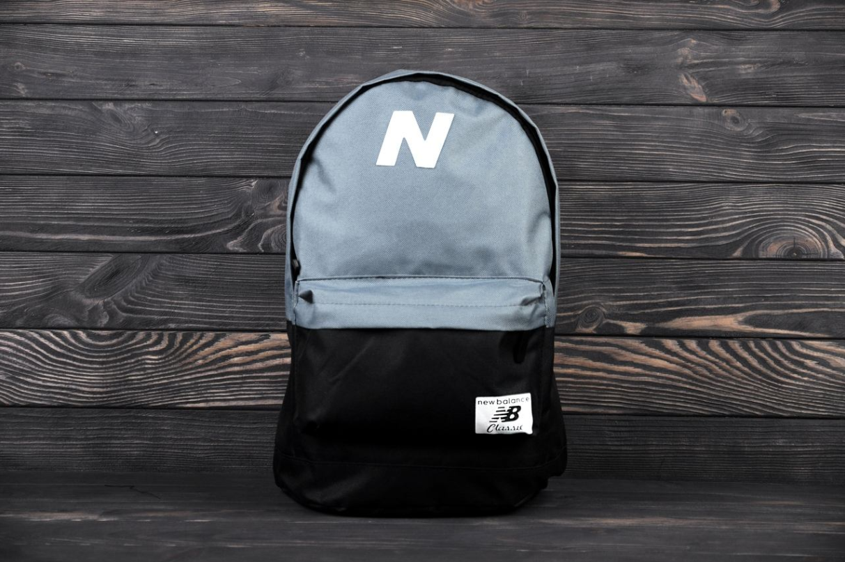 Рюкзак New Balance ( Серый с чёрным )