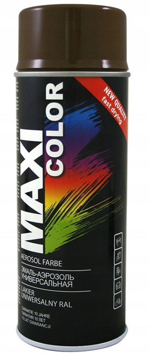 Аерозольна фарба Maxi Color RAL 8019 Сіро-коричневий 400 мл