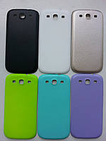 Задняя крышка на Samsung Galaxy S3 i9300, S3 9300i duos белая салатовая фиолетовая