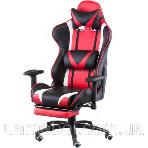 Крісло ігрове ExtremeRace black/red with footrest E4947