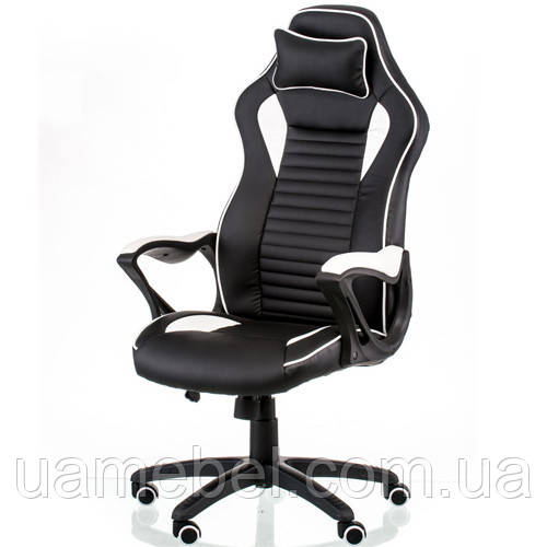 Ігрове комп'ютерне крісло Nero black/white E5371