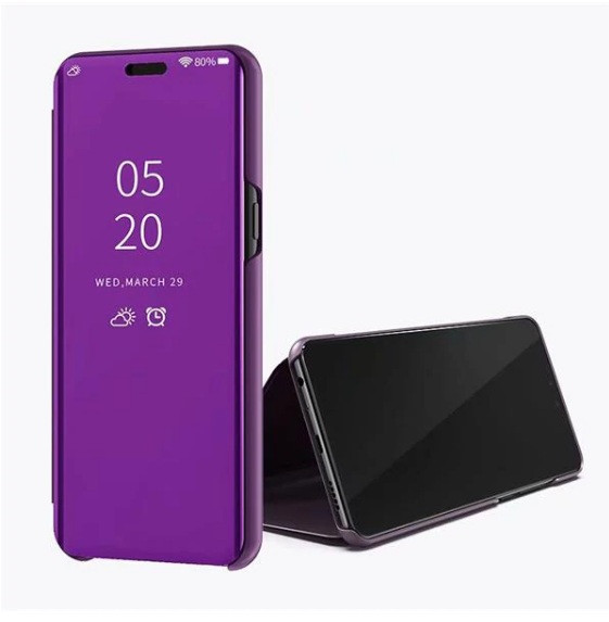 Чохол Mirror для Honor 8A-книжка Дзеркальна Бузковий