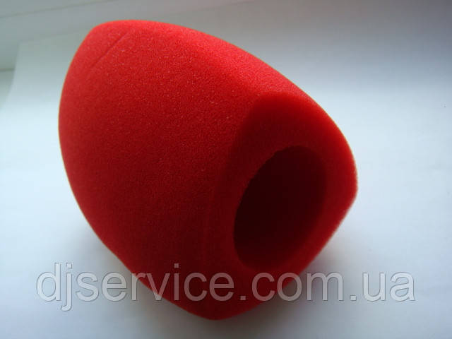 Вітрозахист трикутна червоного кольору 100x75mm для sm58 beta58 pg58 sm87 SENNHEISER ew100g2 ew135g3, фото 1