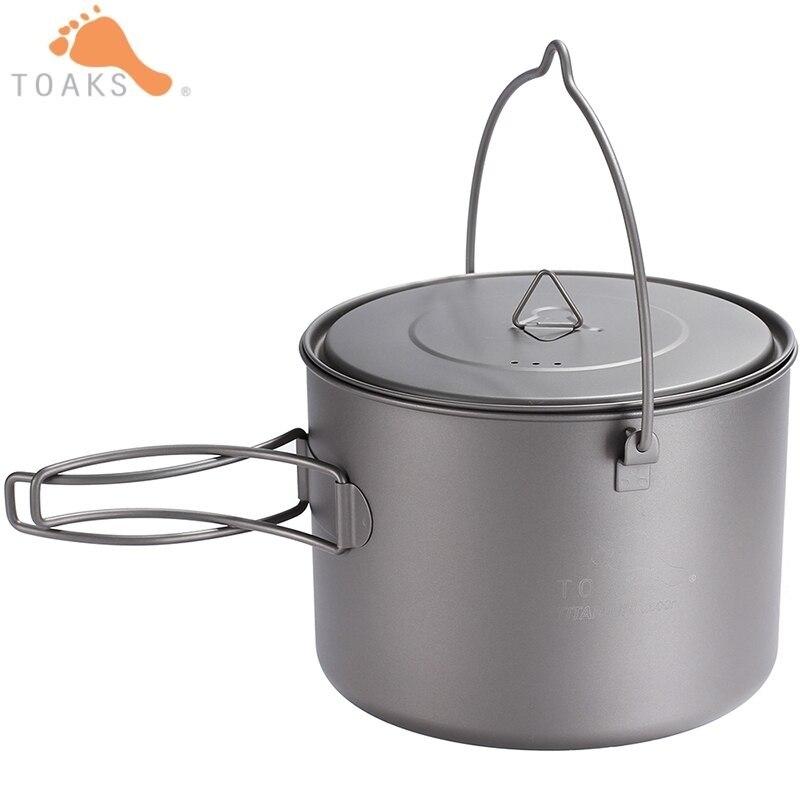 Казанок титановий Toaks Titanium 1600ml Pot with Bail Handle