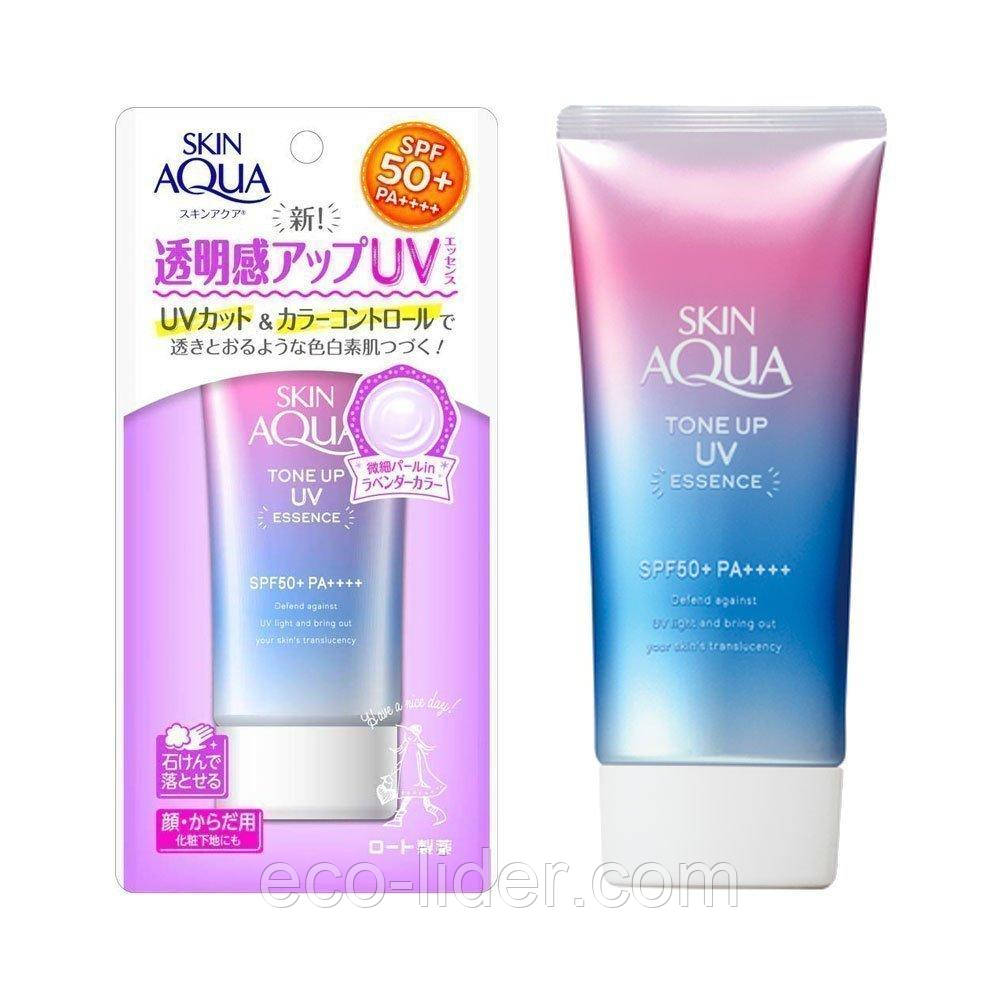 Сонцезахисний крем SPF 50+PA++++ Skin Aqua Tone Up UV Essence, ROHTO Японія