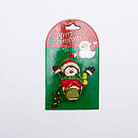 Новорічна ялинкова іграшка - фігурка Пінгвін, 6,5 см, різнокольоровий, кераміка (021666), фото 2