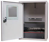 Корпус металевий під 1-ф лічильник 12 модулів 355х260х135мм навісний з замком [s0100007] E.NEXT e.mbox.stand.n.f1.12.z