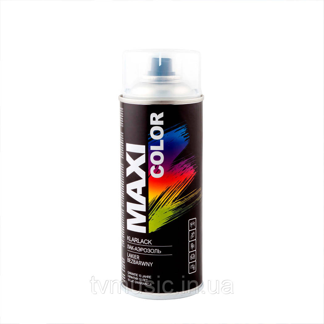 Лак безбарвний глянсовий Maxi Color MX0005 400 мл