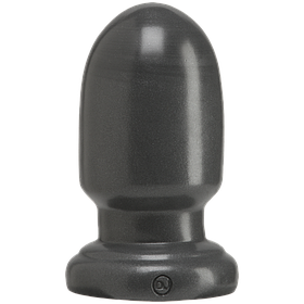 Анальний корок для фістинга Doc Johnson American Bombshell — Shell Shock S Gun Metal, діаметр 7,4 см