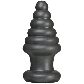 Анальний корок для фістинга Doc Johnson American Bombshell Destroyer Gun Metal, діаметр 10,7 см