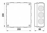 Монтажна коробка e.db.pro.200.200.80 [p016012], фото 2