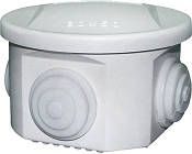 80х50мм зовнішня розподільча коробка 4 герметичні вводи IP55 [p016001] ПВХ E.NEXT e.db.pro.d80.50