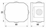 Монтажна коробка e.db.pro.d80.50 [p016001], фото 2