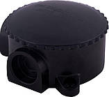 102х44мм зовнішня розподільча коробка 3 герметичні вводи IP44 [s027038] карболіт E.NEXT e.db.carb.3w.(КОР-73)