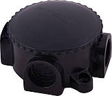 102х44мм зовнішня розподільча коробка 4 герметичні вводи IP44 [s027039] карболіт E.NEXT e.db.carb.4w.(КОР-74)