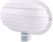 Світильник 60W 220V E27 настінний з датчиком руху 180° IP44 264х102mm білий [s061026] E.NEXT e.sensor.lum.69.e27.white