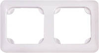 Рамка 2-постова 150х80мм горизонтальна біла [222] E.NEXT