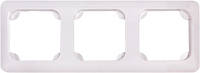Рамка 3-постова 220х80мм горизонтальна біла [223] E.NEXT