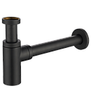 Сифон універсальний для умивальника (раковини) REA Black Mat чорний