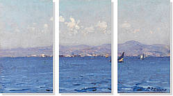 Репродукція модульної картини триптих «Берег 2» 75 х 130 см